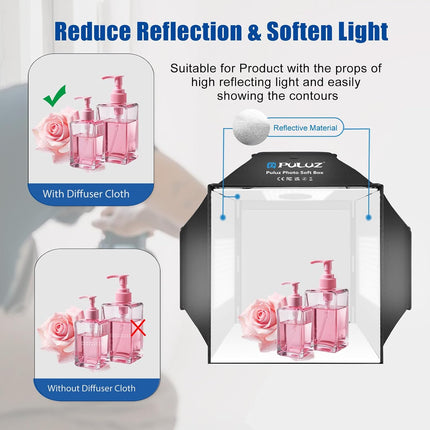 Upgraded 16"X16" Photo Studio Light Box & Soft Box