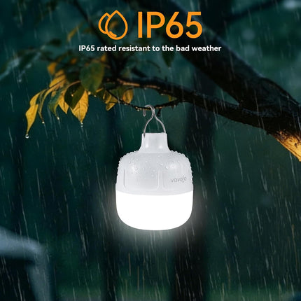 20W LED Camping Lantern Rechargeable, 1200LM Camping Light , 3000Mah Portable Tent Light , IP65 Waterproof Flashlight Lanterns for Emergencies ,Power Outages,Hurricane (White)