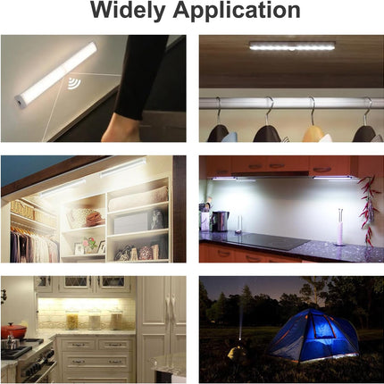2Pcs USB Rechargeable RV Step Lights, Magnetic RV Motion Sensor Night Light