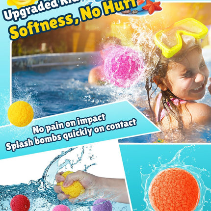 60 Pcs Reusable Water Balloons for Kids