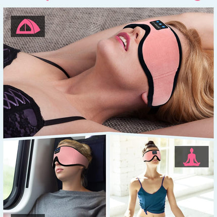 Sleep Headphones, Sleep Mask Bluetooth Wireless Music Eye Mask, Sleeping Headphones for Side Sleepers Sleep Mask with Bluetooth Headphones Ultra-Thin Stereo Speakers Perfect for Sleeping