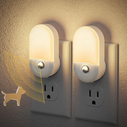 Motion Sensor Night Light, 2 Pack Motion Night Light Plug In