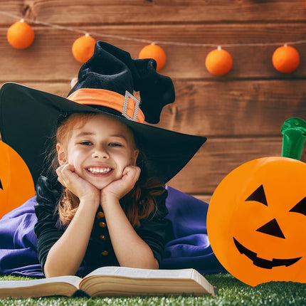 3-Count Halloween Summerween Pumpkin Inflatable Beach Ball Decorations, Summerween 16" Tall, Halloween Pumpkin Toy (3-Pack)