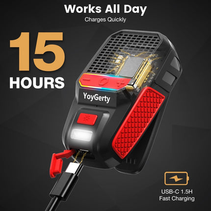 Wearable Bluetooth Speaker, IPX6 Waterproof Clip on Wireless Small Speaker