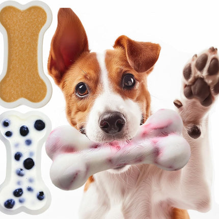 5IN Big Bone Dog Cat Treat Molds 2 Pack, DIY Flavors for Puppy. Food Safe Silicone for Oven. Large Ice Cube Mold for Pet Chew, Cooling. Pets Birthday Cake Baking. Fun Gift for Dog Lover