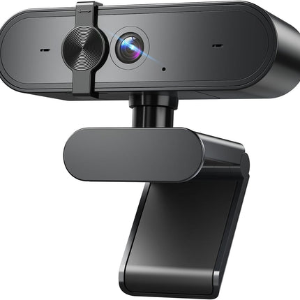1080P Webcam with Microphone, Privacy Cover for PC, Laptop and Desktop