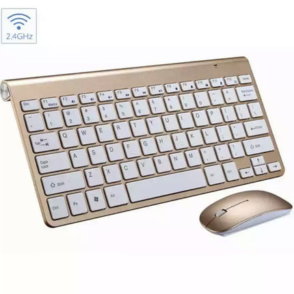 Mini Wireless Keyboard and Mouse Set Waterproof 2.4G for Mac Apple PC Computer