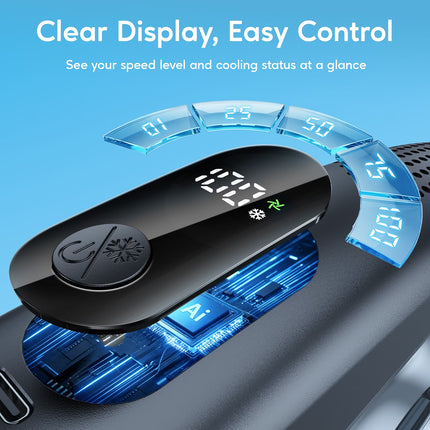 Portable Neck Fan, 5-Speed Adjustable Airflow Direction, 8000Mah Rechargeable, Wearable Personal Air Cooler, Neck Air Conditioner, Summer Gifts for Dad Men Women Mom