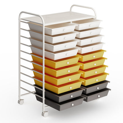 20 Drawers Rolling Storage Cart Studio Organizer