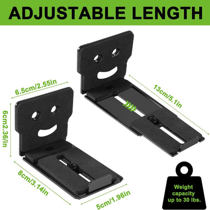 Adjustable Soundbar Mount, Lockable & Universal Fit, Anti-Slip