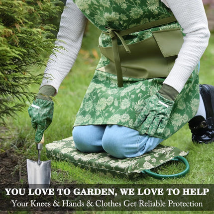 Garden Kneeling Pad &Gardening Apron Set, Gardening Gifts for Women