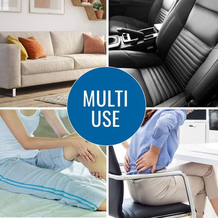 Lumbar Roll Back Support Cushion Pillow, Half-Moon Size, Navy
