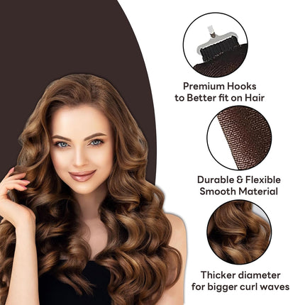 Heatless Curls Overnight Blowout Rods,Hair Rollers Hair Curlers to Sleep In