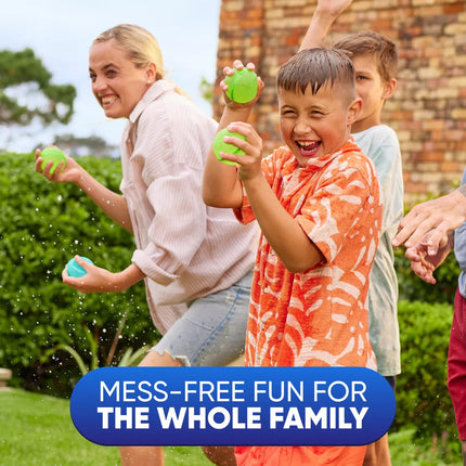 Bunch O Balloons Reusable Water Balloons - 4Pk: Pool Games for Kids, Silicone Material