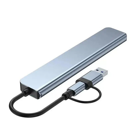 8 in 2 USB C Hub USB 3.0 SD TF Card Reader Audio Adapter Dock for Laptop Mac