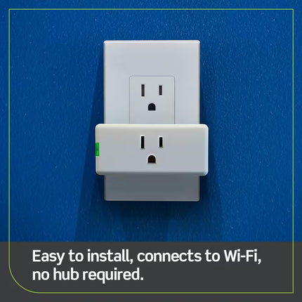 Decora Smart Wi-Fi Single Outlet Plug-In Switch,15 Amp 120-Volt, White