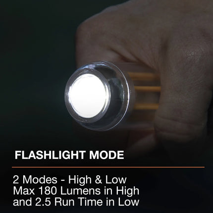 250-Lumen Rechargeable Camping Lantern with Flashlight