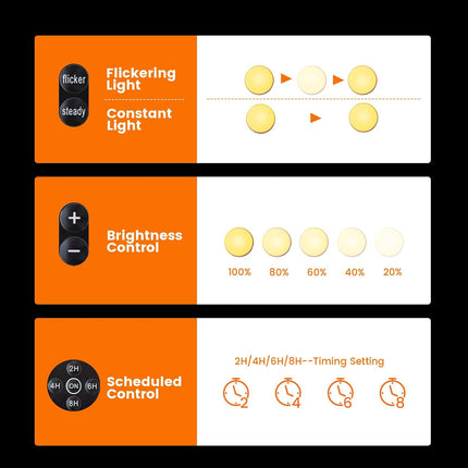 Halloween Pumpkin Lights, LED Pumpkin Lights with Remote and Timer,Jack-O-Lantern Light for Halloween Decor,Battery Operated, Bright Flickering Flameless Candle Set 6 Pack