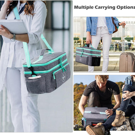 Medicine Bag, Large Medical Bag and First Aid Bag Empty for Travel