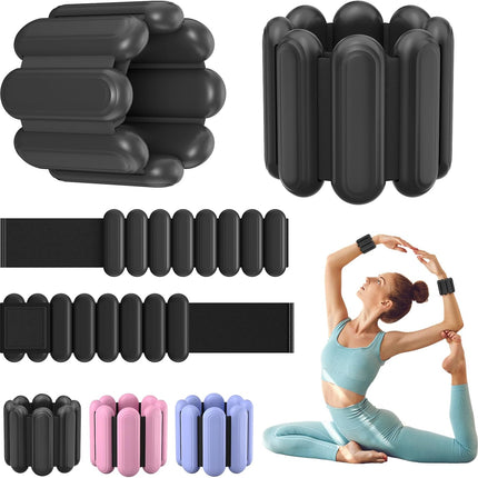 Wrist & Ankle Weights for Women, Wearable Strong Arm & Leg Weights Set of 2(1Lbs Each), Adjustable Ankle Weights for Walking, Yoga, Dance, Barre,Gym,Exercise,Pilates,Walking Running