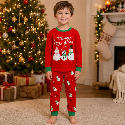 Kids Christmas Pajamas Toddler Boys Girls Sleepwear 2 Piece Pjs Clothes Set