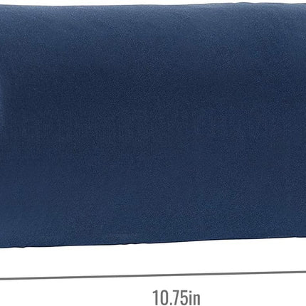 Lumbar Roll Back Support Cushion Pillow, Half-Moon Size, Navy