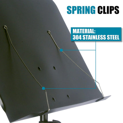 Sheet Music Stand Lightweight with Carrying Bag - Iron Panel, Portable Dual Use Desktop Book Stand