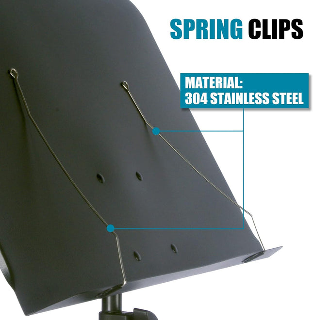 Sheet Music Stand Lightweight with Carrying Bag - Iron Panel, Portable Dual Use Desktop Book Stand