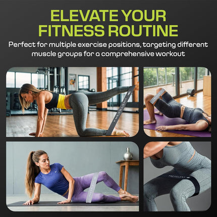 Short Fabric Resistance Bands for Working Out, 5 Strength Levels