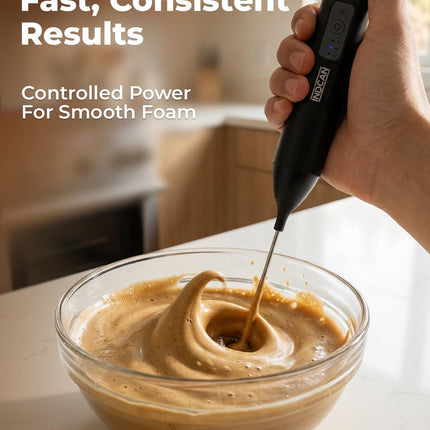 Rechargeable Milk Frother Handheld, Electric Coffee Frother Wand
