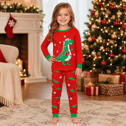 Kids Christmas Pajamas Toddler Boys Girls Sleepwear 2 Piece Pjs Clothes Set