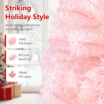 6/7 Feet Artificial Christmas Tree Hinged Full Fir Tree