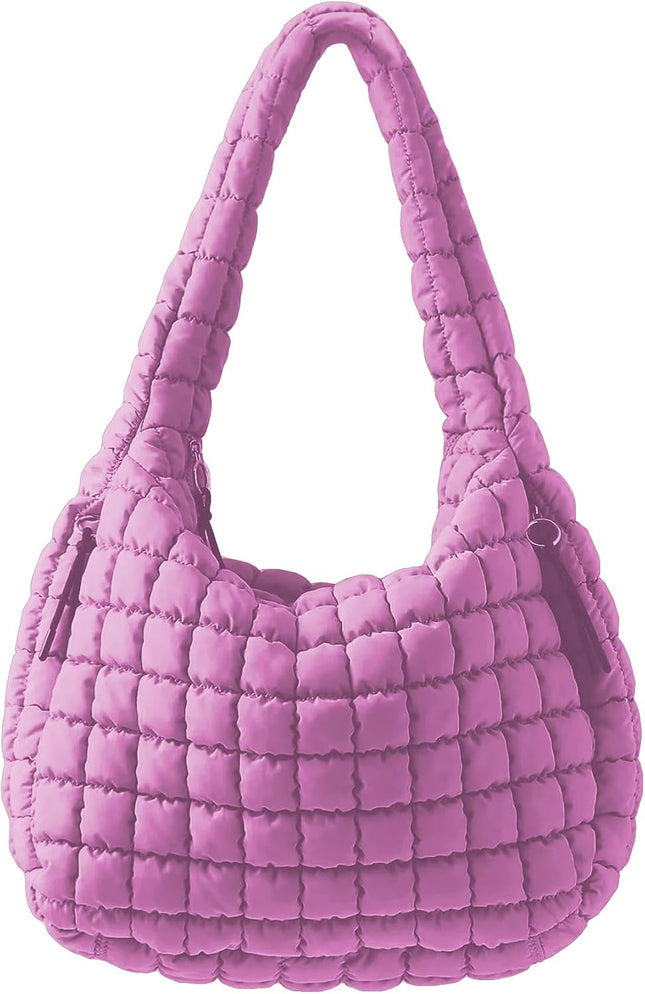 Puffer Tote Bag, Quilted Tote Bag Crossbody Bags for Travel, Gym, Work