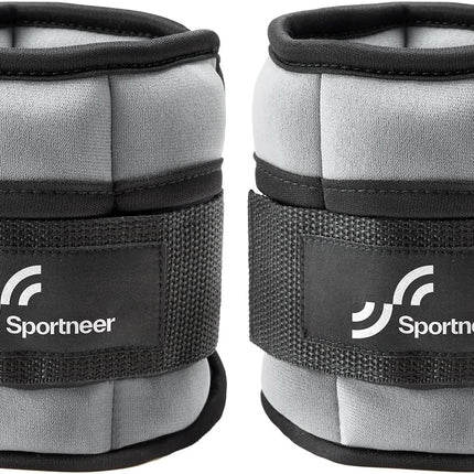 Adjustable Ankle Weights, 2-10 Lb per Pair, Removable Weights
