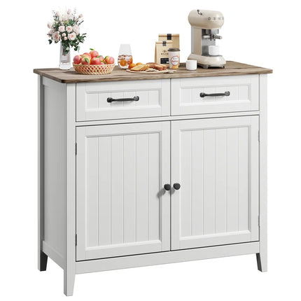 32'' Kitchen Storage Island with Drawer and Adjustable Shelf