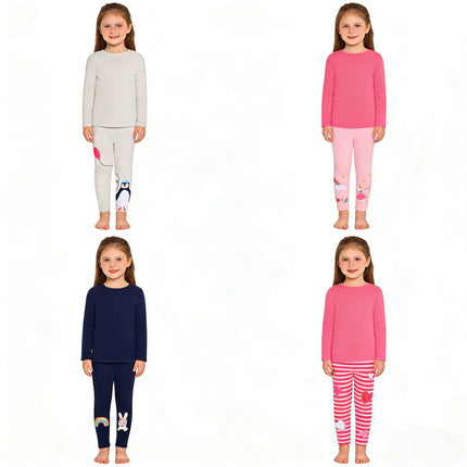 Girls' Assorted Everyday Pull on Leggings, 4-Pack, Sizes 2T-7T