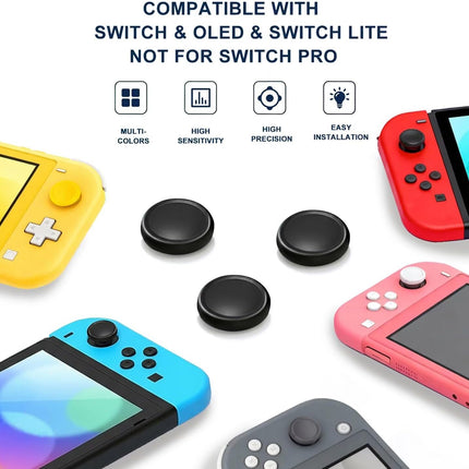 NS Joystick Controller Replacement Thumb Grip Cap Compatible with N-Switch OLED& NS Lite, JC Joystick Grip Button Stick Cover Controller 3D Skin Replacement Part Repair Kit Accessories