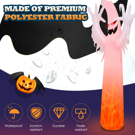 12 Feet Halloween Inflatable Decoration with Built-In LED Lights