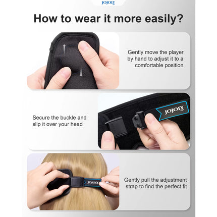 Tech Sleep Mask with Bluetooth 5.2 –  3D Blackout, Detachable, Zero Pressure for Travel