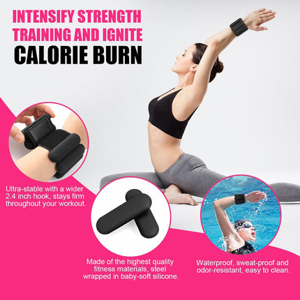 Wrist & Ankle Weights for Women, Wearable Strong Arm & Leg Weights Set of 2(1Lbs Each), Adjustable Ankle Weights for Walking, Yoga, Dance, Barre,Gym,Exercise,Pilates,Walking Running
