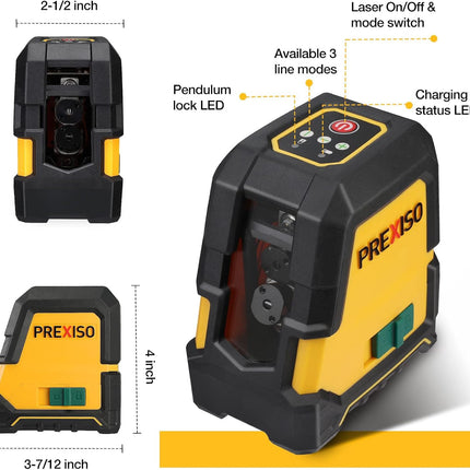 2-In-1 Digital Tape Measure 16Ft &  Laser Level with Tripod - 100Ft Rechargeable Dual Modules