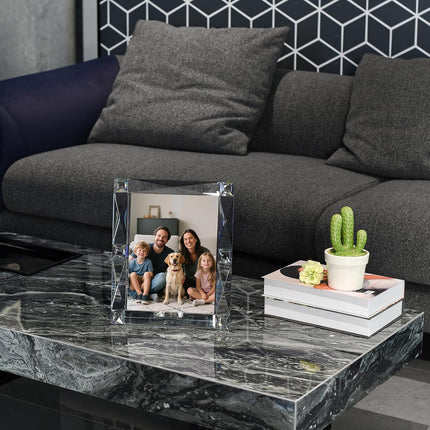 Crystal 8X10 Inch Picture Frame Sparkling for Home Decor, Wedding Frame Tabletop Display, Display Photo 8''X 10'', Comes with Gift Box