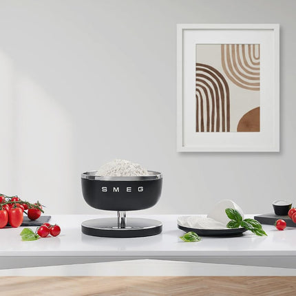 SMEG Contemporary Digital Kitchen Scale with Removable Bowl (Black)
