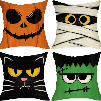 Halloween Jack O Lantern Decorative Throw Pillow Covers