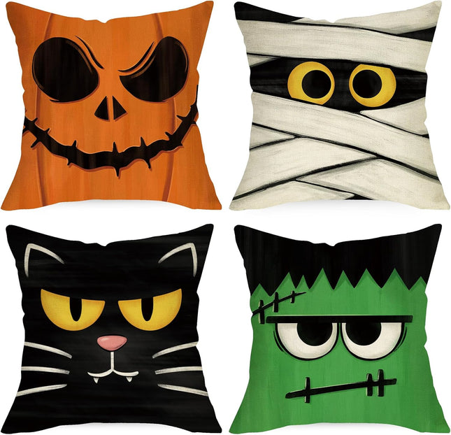 Halloween Jack O Lantern Decorative Throw Pillow Covers