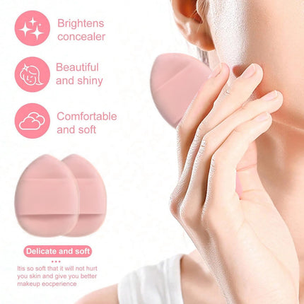 Skincare Face Wash Spa Headband and Wristband Set Makeup Sponges Set Face Soft Triangle Makeup Puff Sponge Pieces Powder Puff Women and Teen Girl Gifts Trendy Stuff （Purple）