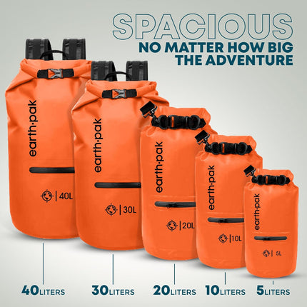 Waterproof Dry Bag with Zippered Pocket - Waterproof Dry Bag Backpack Keeps Gear Dry