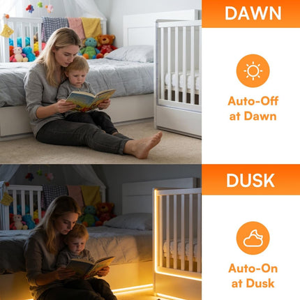 White Led Strip Lights with Motion Sensor, 10-Piece Kit with Remote