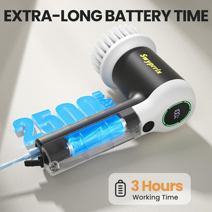 Electric Spin Scrubber for Bathroom and Shower Cleaning SD-CTB02