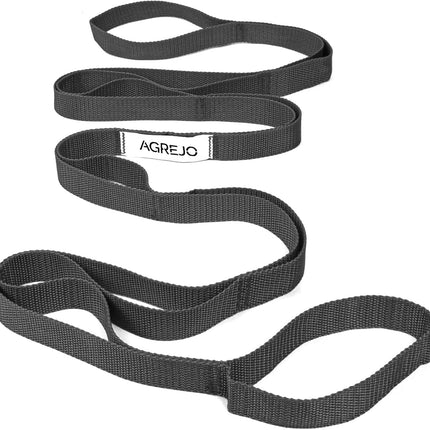 Stretching Strap Yoga Strap Physical Therapy for Home Workout, 10 Loops Non-Elastic Stretch Band for Pilates, Flexibility, Exercise and Gymnastics